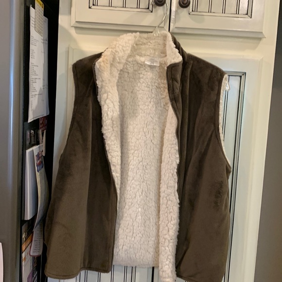 Private Quarters Suede/Wool Vest, Size Large - Picture 1 of 1